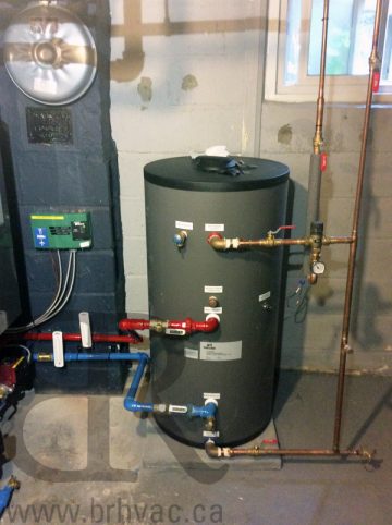 Indirect Water Heater by NTI made in Canada. 